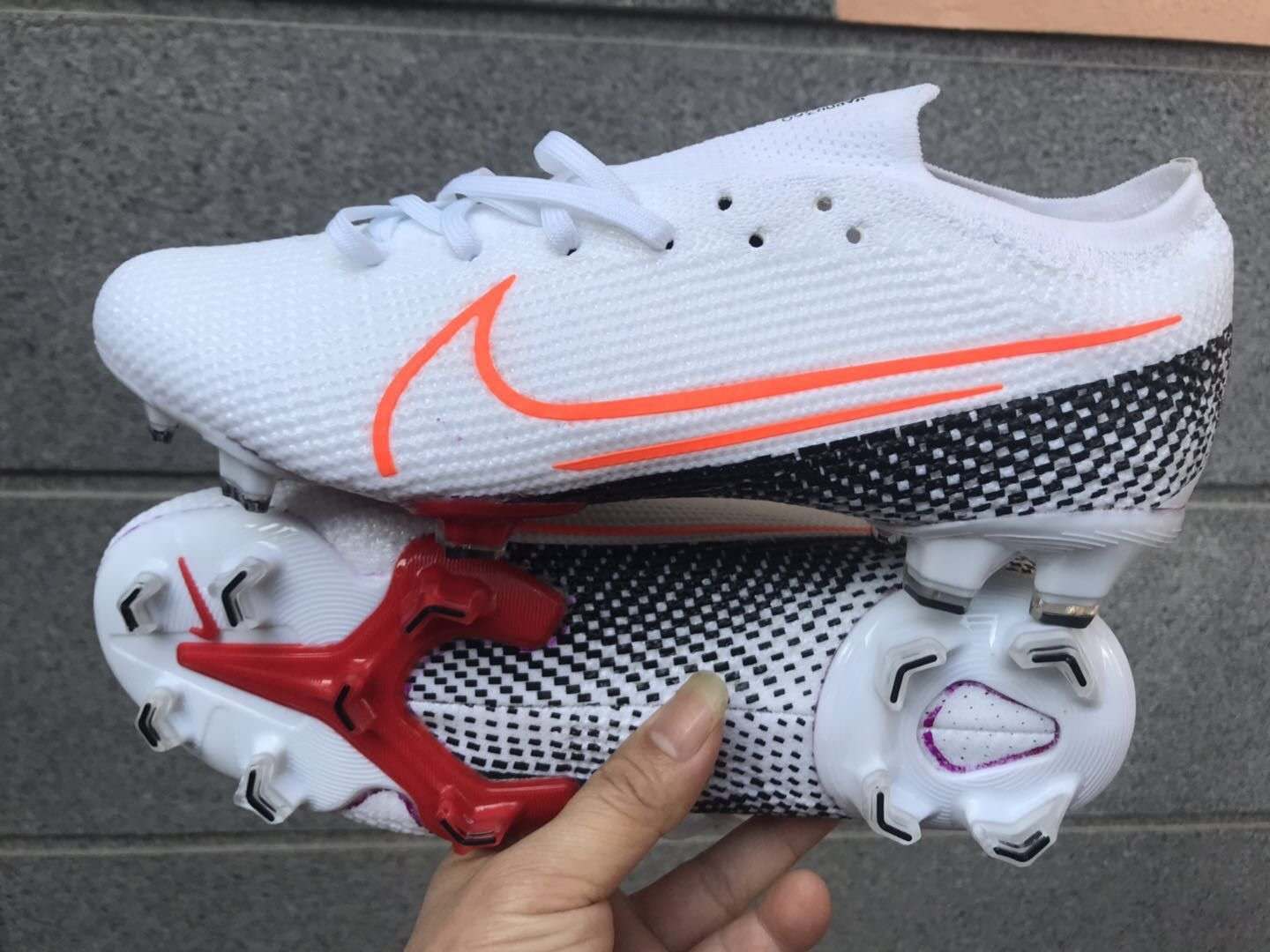 Nike Mercurial Vapor 13 Elite FG white red black