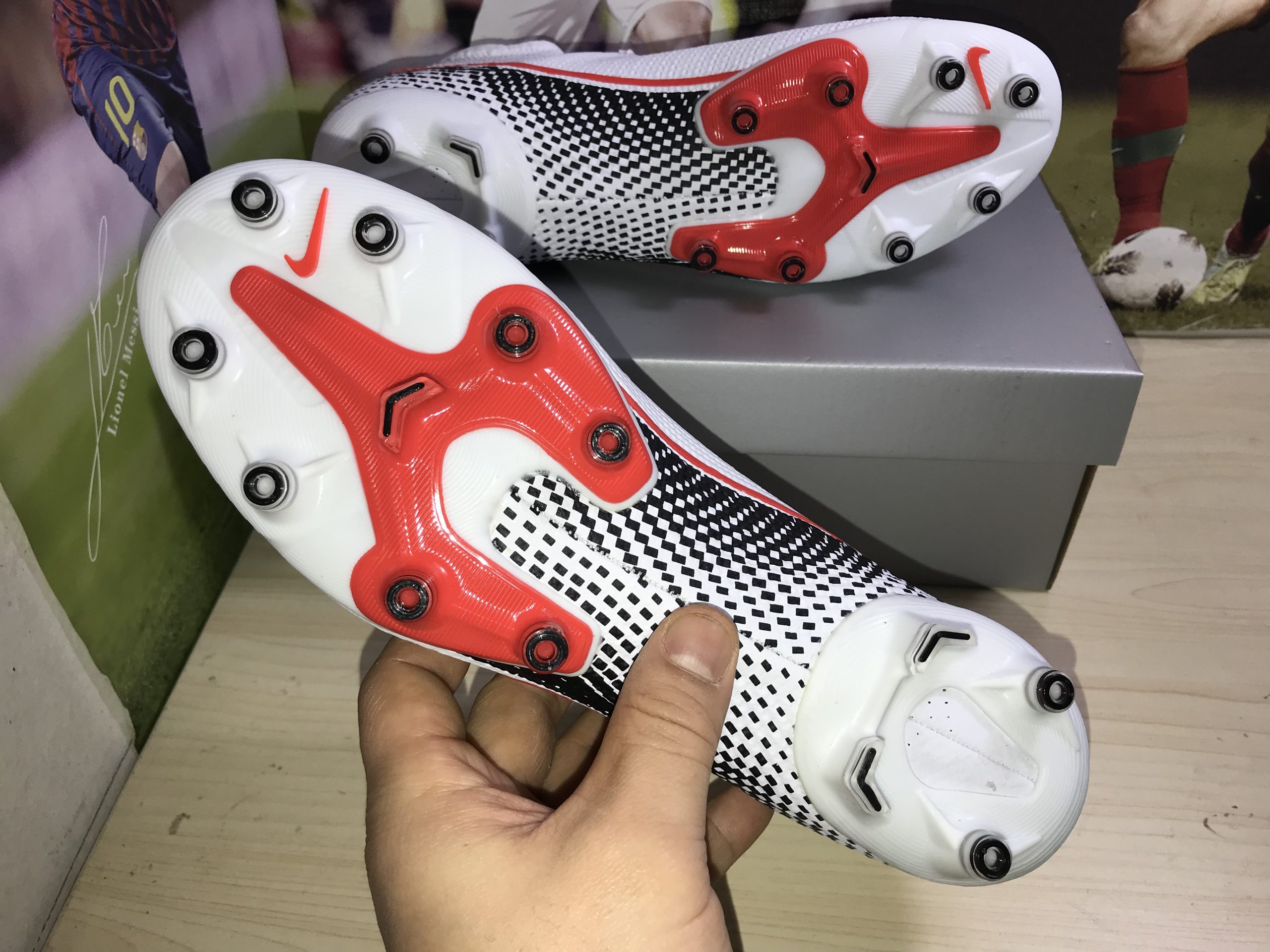 Nike Mercurial Superfly 7 Elite AG white black red Sole