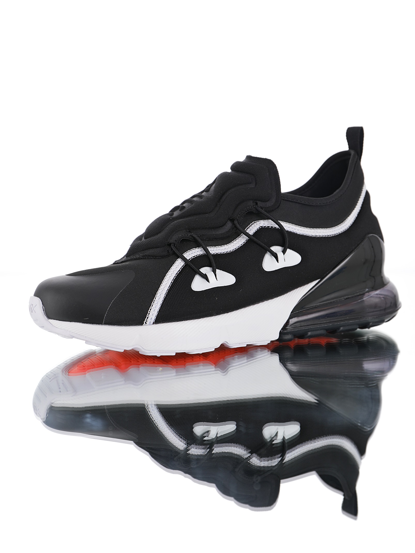 Air Max 270 socks black white orange Sale