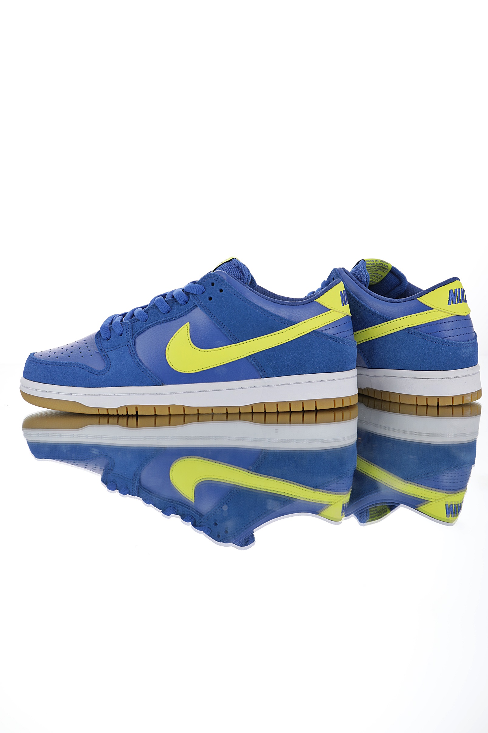 nike dunk low blue yellow