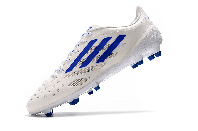 Adidas X99 19.1 FG white blue Left side