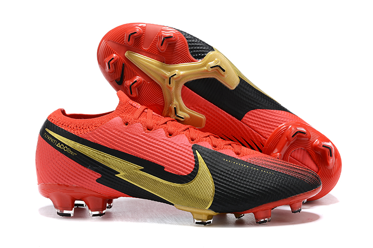 Nike Mercurial Vapor VII 13 Elite FG-Black Red Gold Right