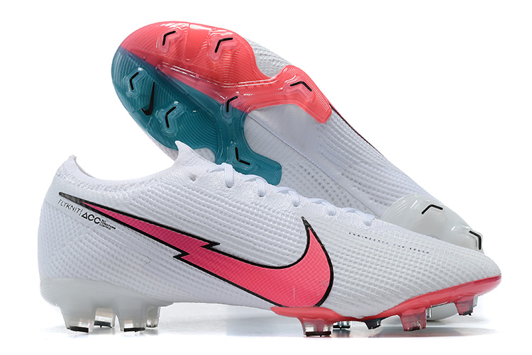 Nike Mercurial Vapor VII 13 Elite FG-White Pink Blue shoes