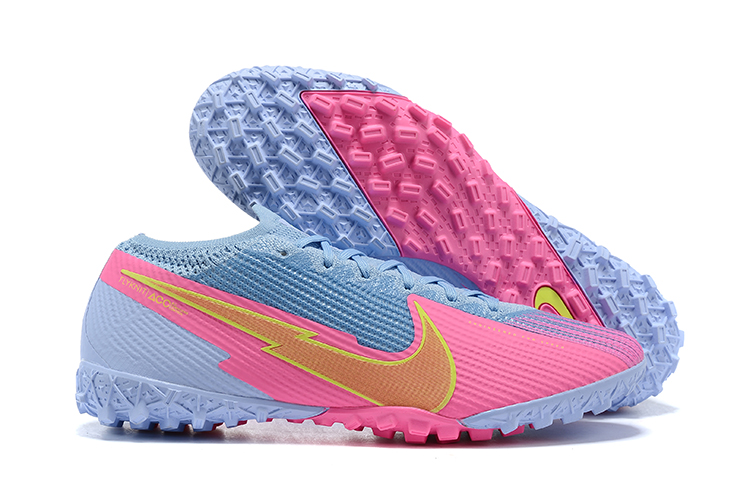 Nike Mercurial Vapor VII 7 Elite TF-Pink Blue shoes