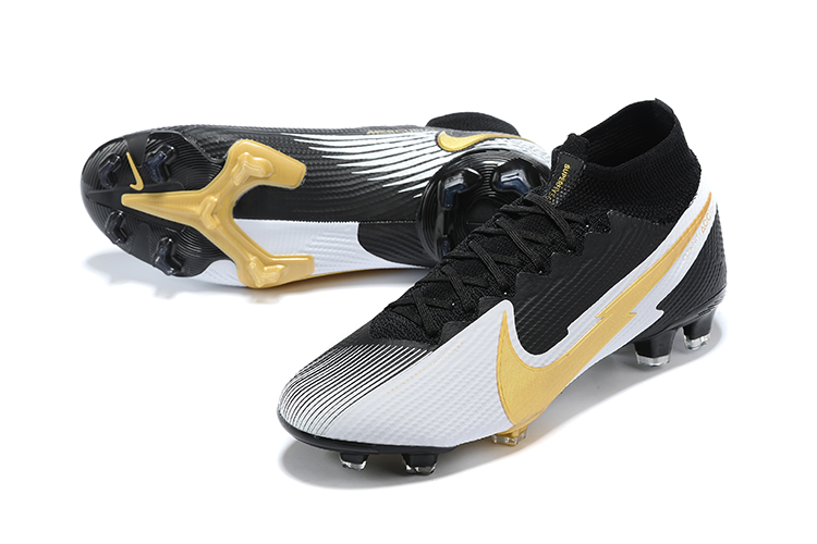 Nike Superfly VII 7 Elite SE FG black white yellow Shoes