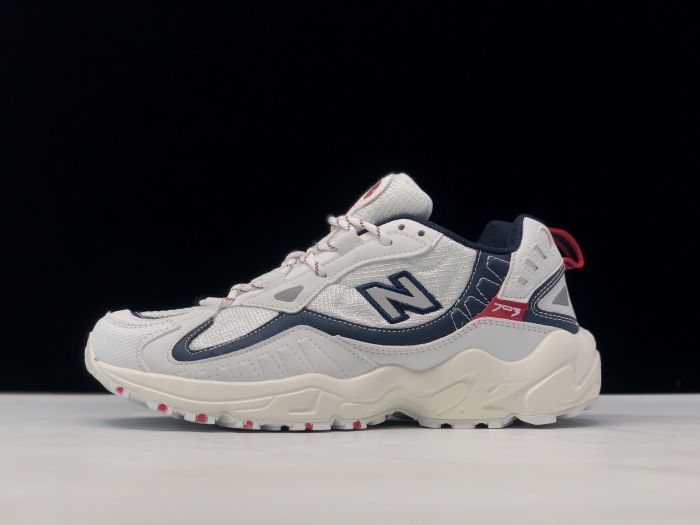 new balance white navy