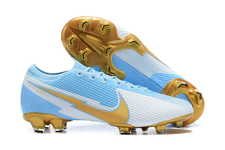 Nike Mercurial Vapor VII 13 Elite FG Blue White Gold Outside