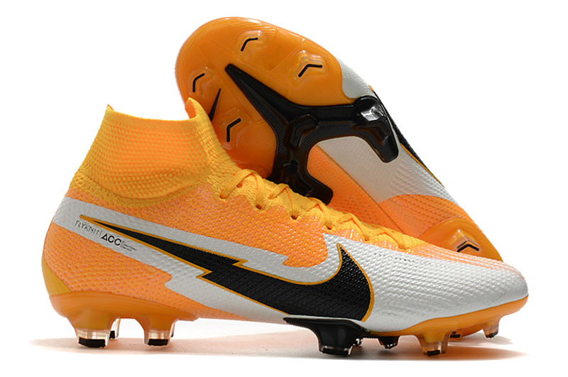 Nike Superfly 7 Elite FG yellow and white Outside