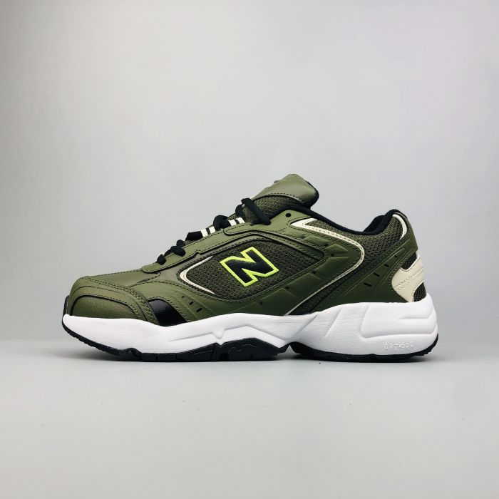 New Balance WX452SO dark green army color side