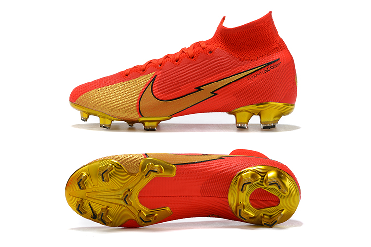 frijoles Mal sentar Nike Mercurial Superfly 7 Elite gold and red football boots free shipping