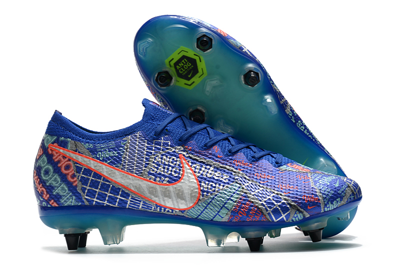 Nike Mercurial Vapor 13 Elite SG-PRO AC blue football shoes Outside