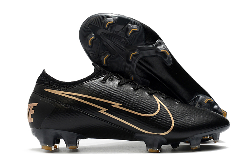 Nike Mercurial Vapor 13 Elite Tech Craft FG Black Gold Outside