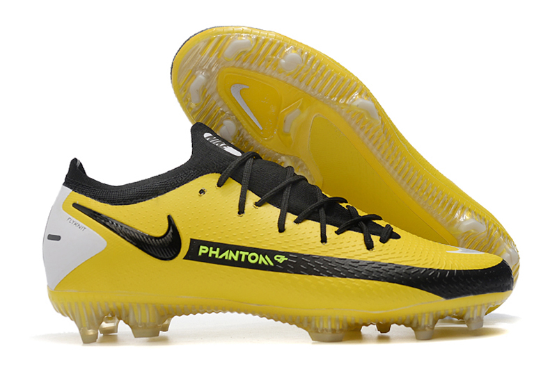 Nike Phantom GT Elite FG blackwhite and yellow Outside