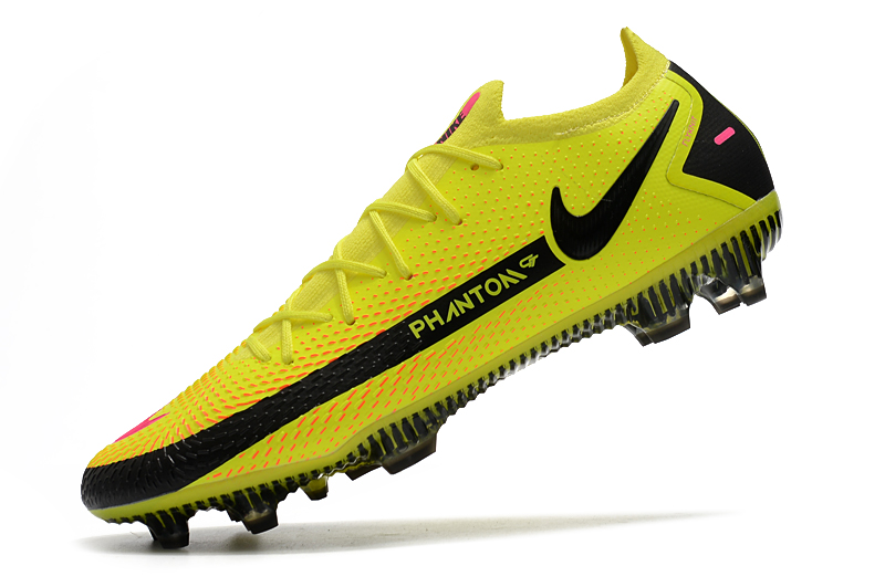 Nike Phantom GT Elite FG yellow and black football boots Left sid