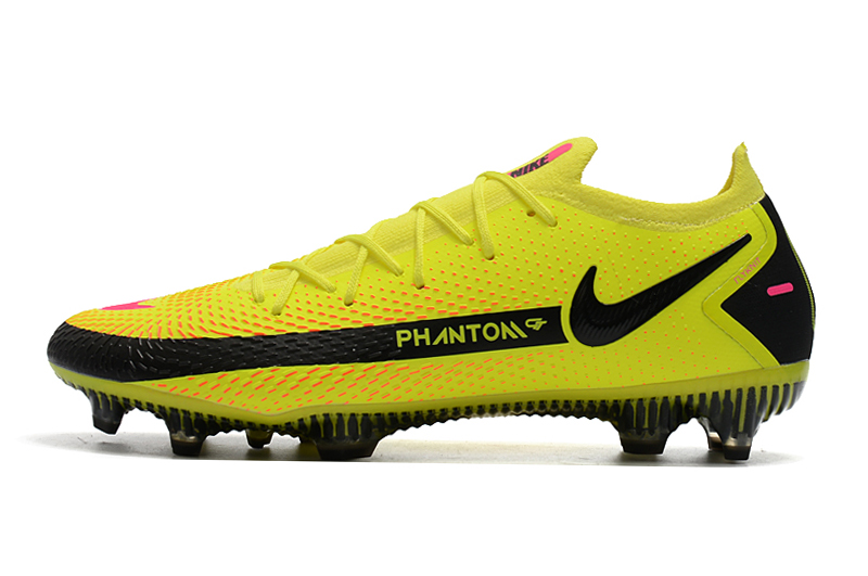 Nike Phantom GT Elite FG yellow and black football boots Outside