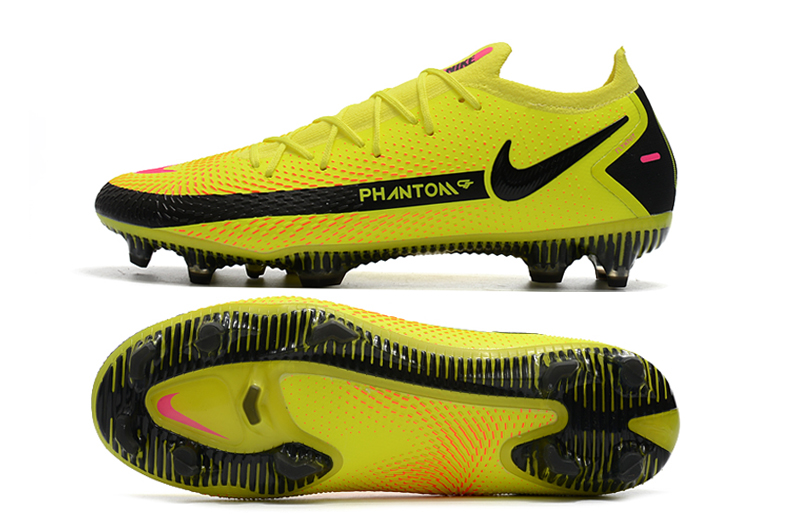 Nike Phantom GT Elite FG yellow and black football boots sole