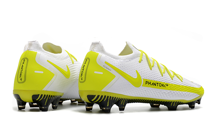 Nike Phantom GT Elite FG yellow and white football boots side
