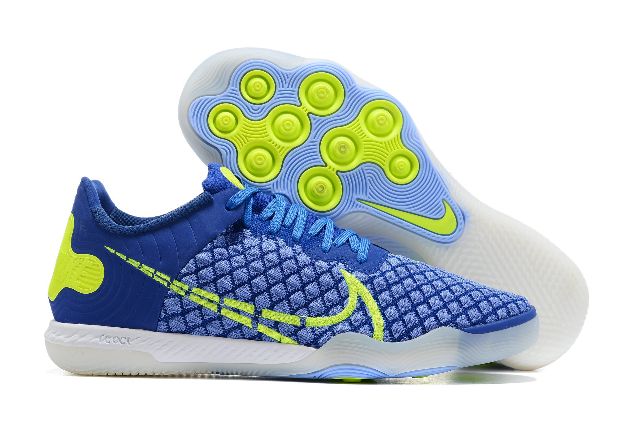 nike football boots blue and yellow