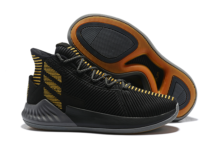 New-adidas-D-Rose-9-Black-Gold-For-Sale
