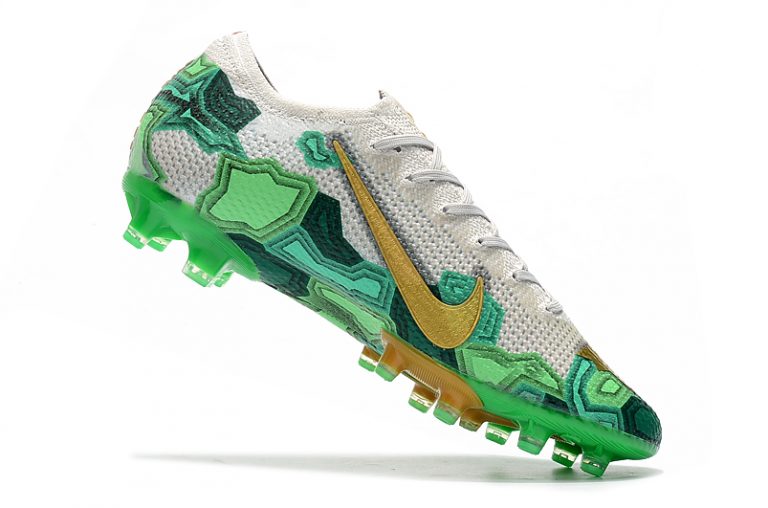 nike green and white shoes