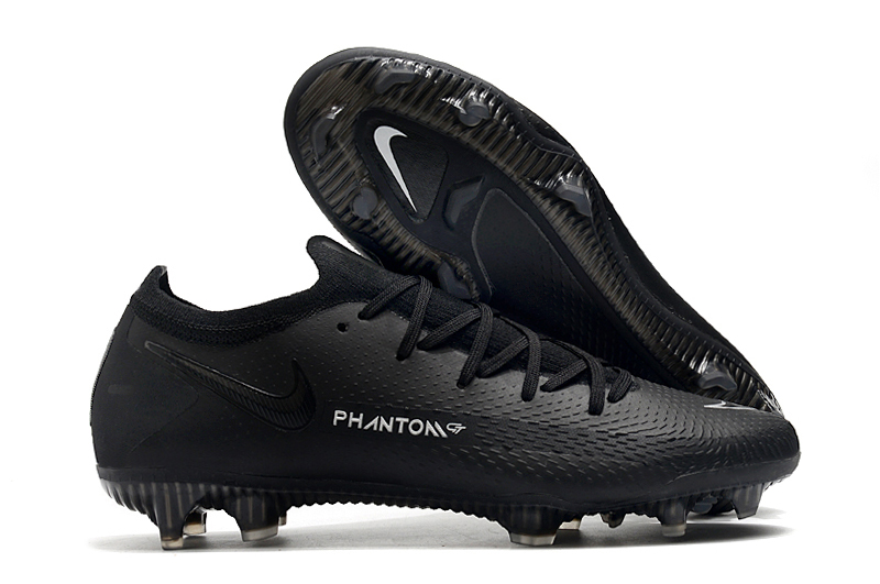Nike Phantom GT Elite FG Black Waterproof Full Knit Original FG Football Boots side