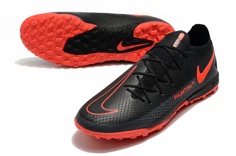 Nike Phantom GT Elite TF black and red football boots Upper
