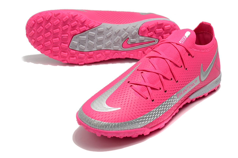 Nike Phantom GT Elite TF pink and gold football shoes Upper