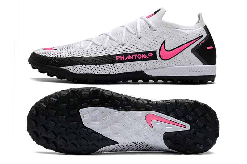 Nike Phantom GT Elite TF white and black football boots sole