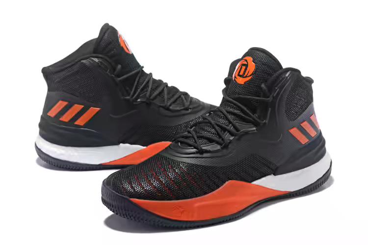 adidas D Rose 8 black and red basketball shoes free shipping