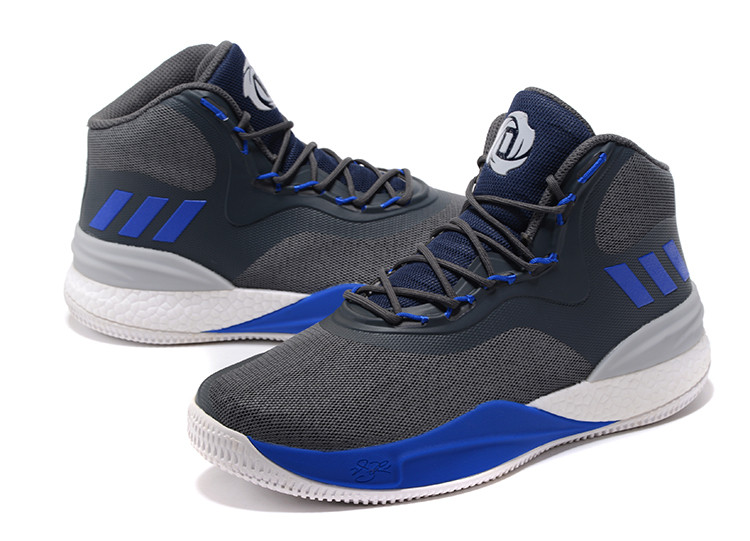 adidas D Rose 8 blue gray black men's basketball shoesCheap