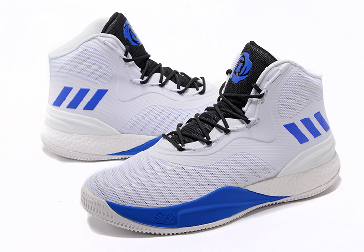 adidas D Rose 8 blue and white men's basketball shoesCheap