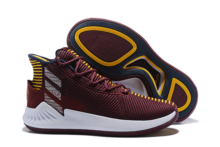 adidas-D-Rose-9-Vintage-Wine-White-Yellow-Basketball-Shoes