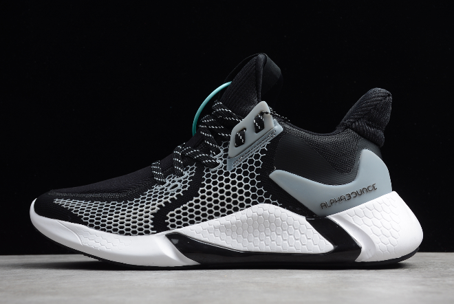 2020-Adidas-AlphaBounce-Instinct-M-Black-White-CG5595-For-Sale