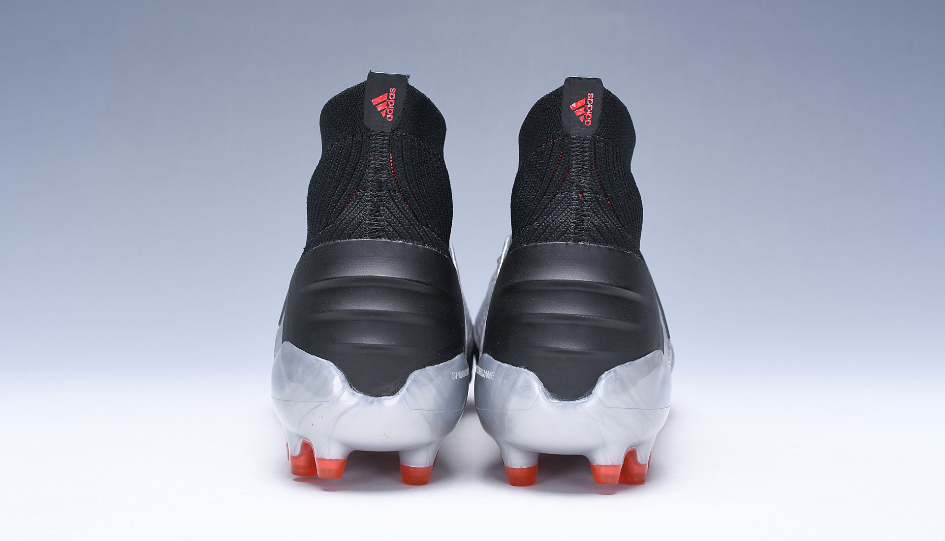 adidas Predator 19.1 AG Silver Red Football Boots Behind