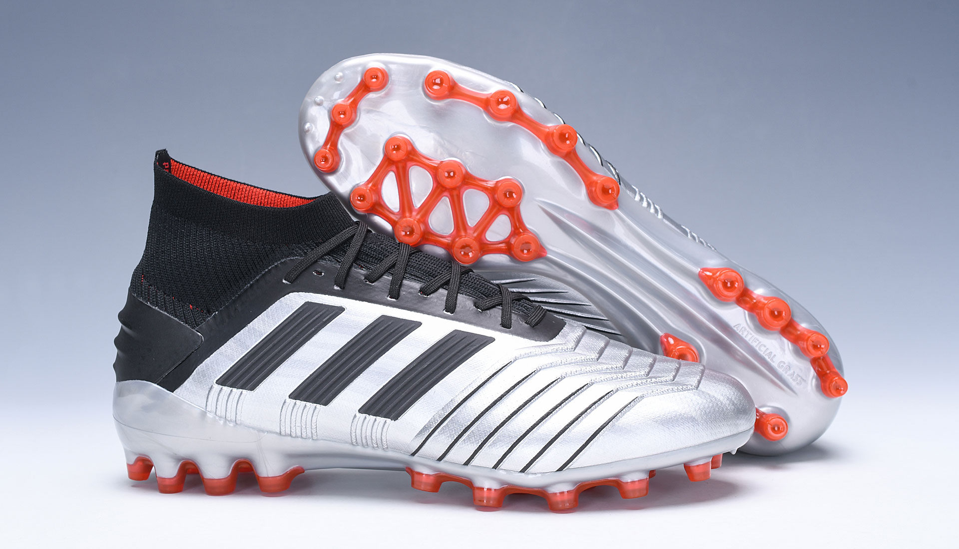 adidas predator silver and red