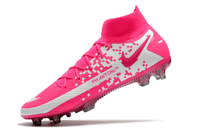 2021 Nike Phantom GT Elite Dynamic Fit FG white pink football shoes Left sid