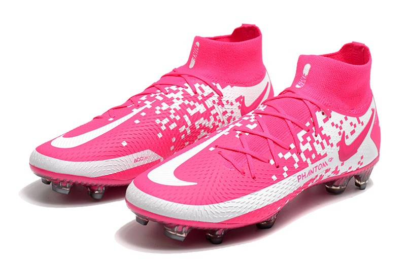 2021 Nike Phantom GT Elite Dynamic Fit FG white pink football shoes panel