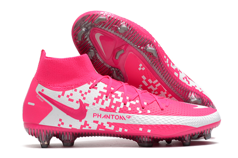 2021 Nike Phantom GT Elite Dynamic Fit FG white pink football shoes shop