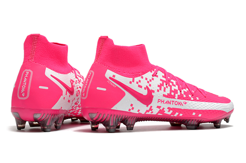 2021 Nike Phantom GT Elite Dynamic Fit FG white pink football shoes side