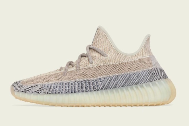 The new adidas Yeezy Boost 350 V2 ``Ash Pearl'' GY7658 will be released ...