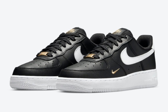 2021 new product special price Nike Air Force 1 Low Black / Metallic ...