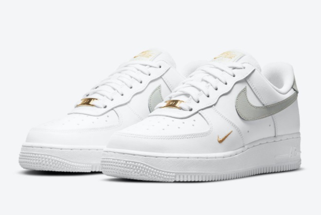 air force 1 white grey swoosh