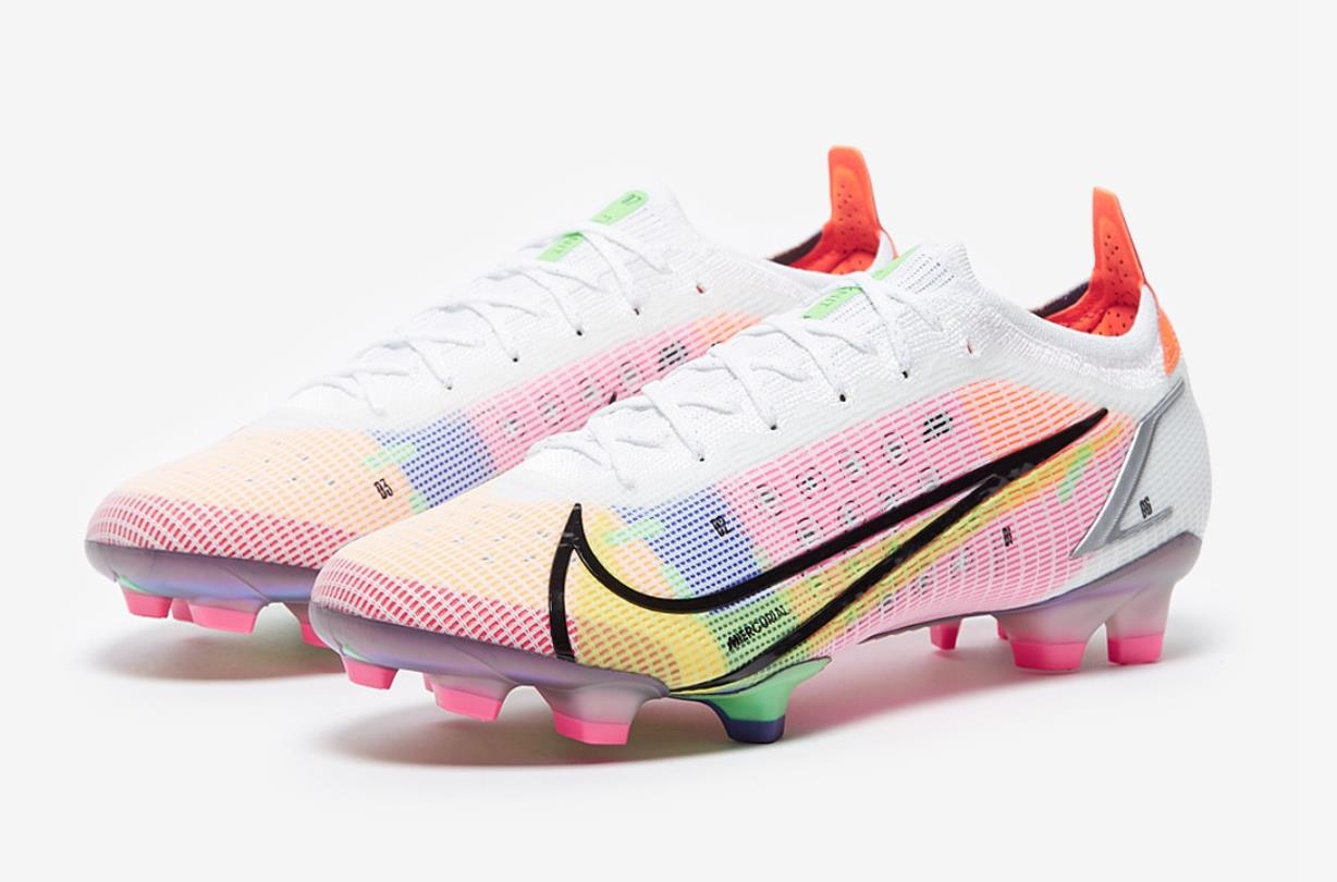 2021 Nike Mercurial Vapor Dragonfly 14 Elite FG pink yellow football shoes