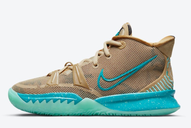 2021 Release Nike Kyrie 7 GS “Ripple” Grain/Aquamarine CT4080-207 buy