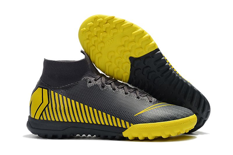 NIke SuperflyX 6 Elite TF black and yellow football boots Outside