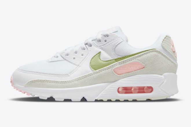 sale-womens-nike-air-max-90-white-light-olive-light-pink-dm2874-100