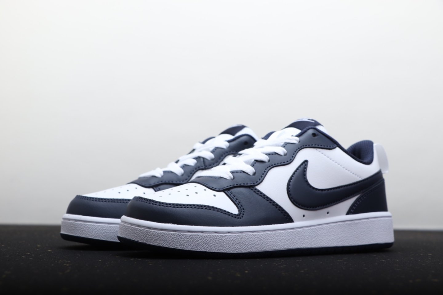 2021 Nike Court Borough Low 2 (GS) obsidian sneakers