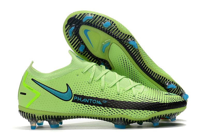 2021 new Nike Phantom GT Elite 3D FG green black blue football shoes Outside