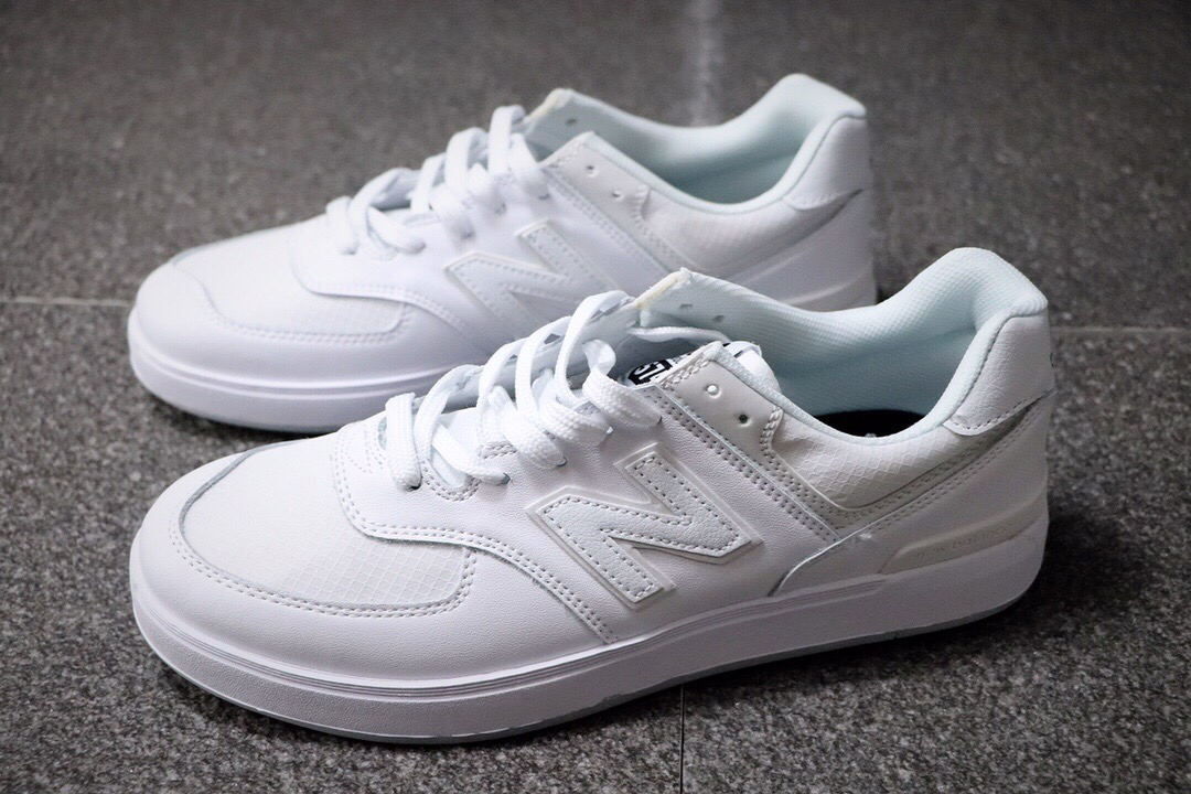 AM574SSG all white NB574 sneakers