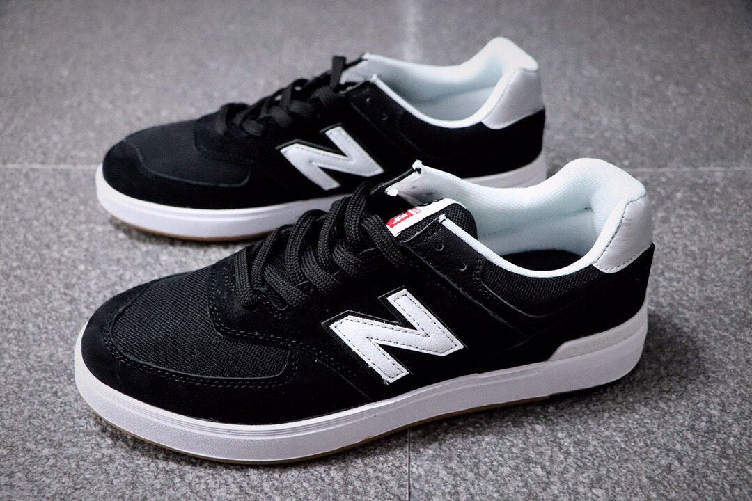 AW574BLACK black white NB574 sneakers